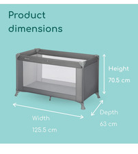 Image of Bebeconfort Soft Dreams, Baby Travel Cot Bed Lightweight Compact Umbrella Fold