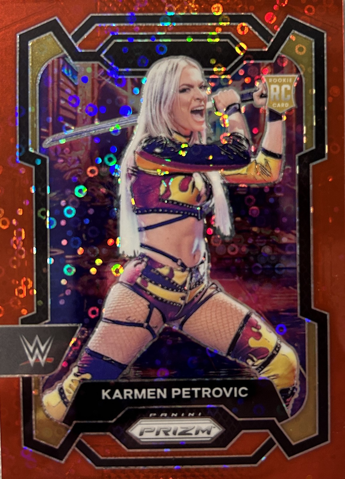 Karmen Petrovic RC Rookie Red Undercard Prizm /99 Panini WWE 2024 Prizm
