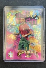 2023 topps finest road to UEFA Bruno Fernandes the man
