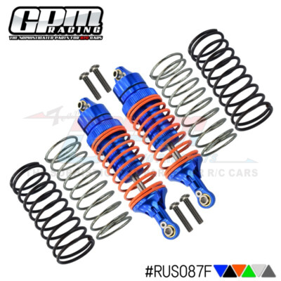 GPM Alu Front AD Spring Damper & Alu Ball Top & Ball End For TRAXXAS Rustler VXL