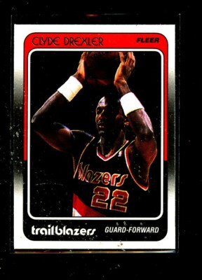 1988 FLEER #92 CLYDE DREXLER TRAILBLAZERS MINT E03315