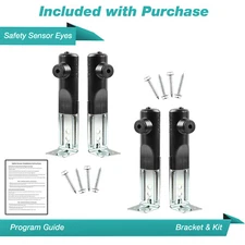 2 Safety Sensor Beam Eyes for Genie STB-B GSTB-R Garage Door Opener with Bracket