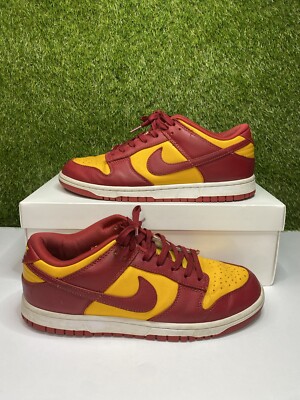 Nike Dunk Low Midas USC Size 11 Mens Red Yellow Gold Sneakers 2022 DD1391-701