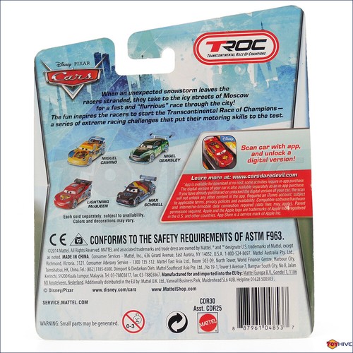 Disney Pixar Cars Raoul Caroule Ice Racers Special Icy Editiion 2014 Mattel - Picture 2 of 2