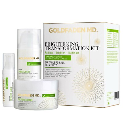 GOLDFADEN MD Brightening Transformation Kit | Advanced Skin Care Regime For F...