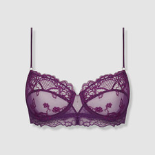 Lise Charmel Womens Purple Sublime En Dentelle Lace Demi Bra Size 32D