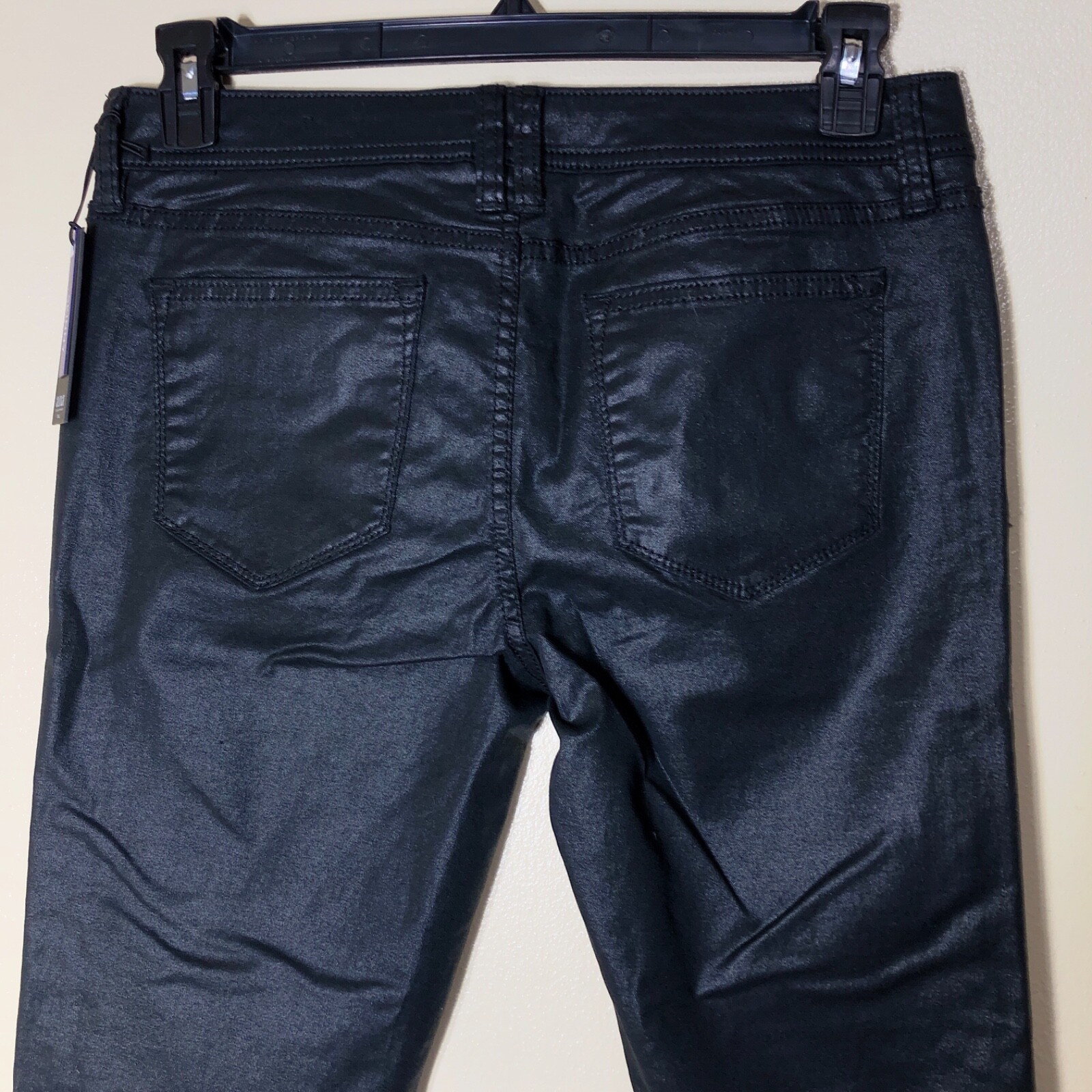 New Ana Jeans Womens Size 8T Premium Skinny Tall Low Rise Wet Look Shiny NWT