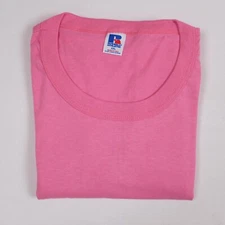 Vintage Russell Athletic Adult XXL Bright Rose Basic T-Shirt
