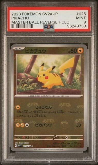 Pikachu - (Master Ball Pattern) 025/165 Sv2a: Pokemon Card 151