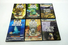 Mixed Lot of Questar Nature DVDs Reptiles Leopards & Lions Sharks Big Cats