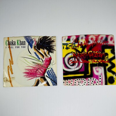 Chaka Khan Krush Groove & I Feel For You 45 Single Records Vinyl Set Of 2