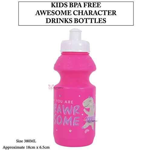 350ml KIDS WATER DRINKS BOTTLE KIDS SCHOOL SPORTS WATER BOTTLE PULL UP SPOUT