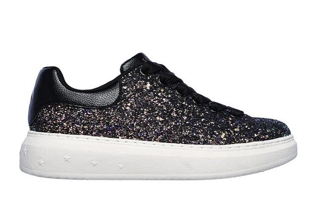Skechers black sparkle clearance sneakers
