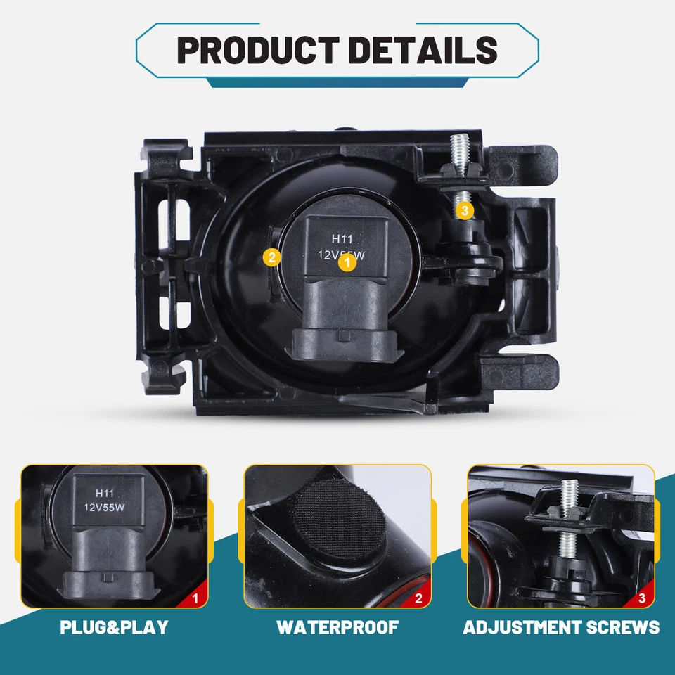 Luces antiniebla para Ford Edge 2007-2010 Ford Mustang 2011-2014/Fusion 2006-2012 Foto 4 de 4