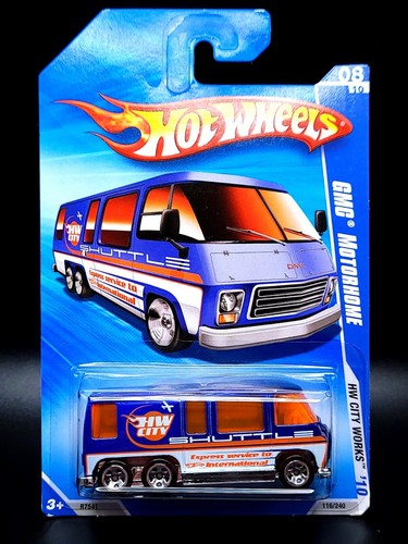 Hot Wheels 2010 Factory Sealed Set HW City Works GMC Motorhome Blue