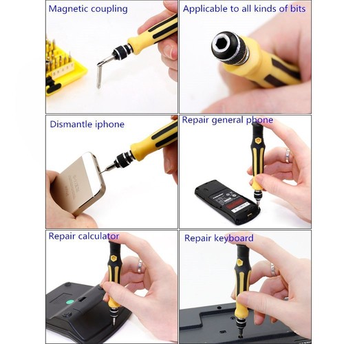 45 in 1 Precision Torx Screw Driver Cell Phone Repair Tool Tweezer Kit Set New - Zdjęcie 6 z 12