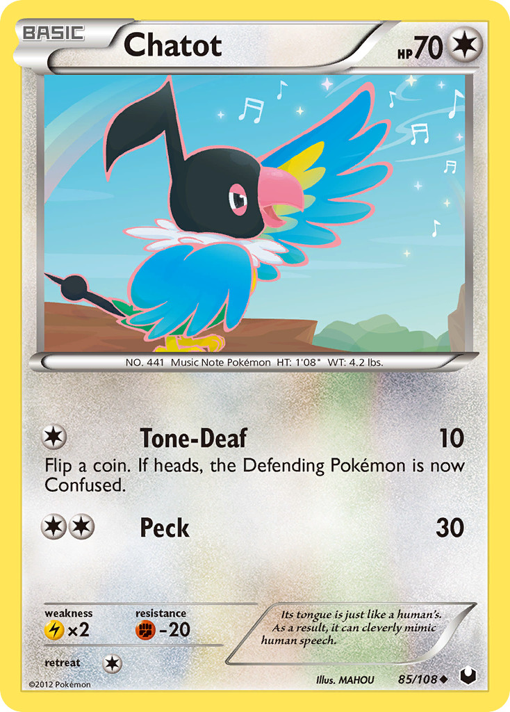 Chatot 85/108 Uncommon | Dark Explorers | Pokemon Card