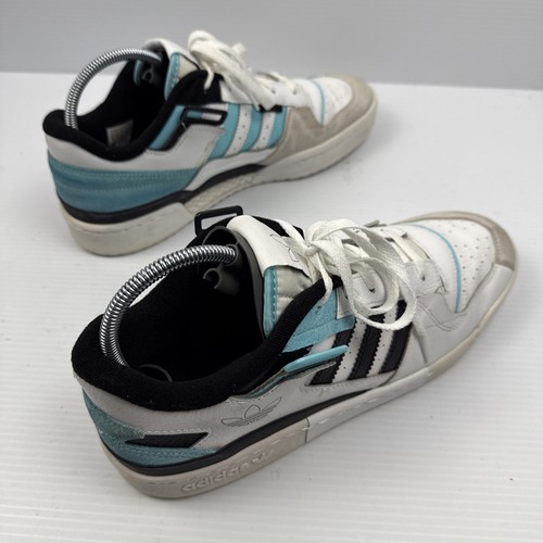 Men’s Adidas Forum Exhibit low White Pulse Aqua Gz5390 US Size 11 UK 10.5 - Picture 6 of 18