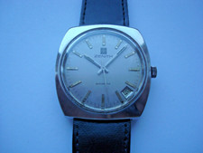 ZENITH SURF 2572 MENS AUTOMATIC SS WATCH 17 JEWEL Date Quick Set SWISS RUNS