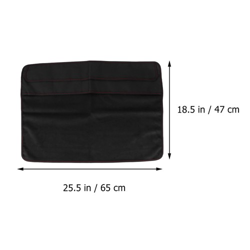 27 Inch Black Polyester Computer Monitor Cover Protector with Inner Lining with - Afbeelding 3 van 11