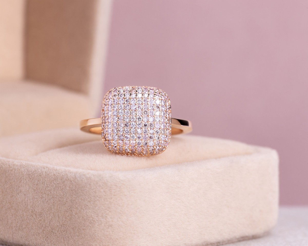 Cluster Ring Tjc Pink Diamonds 9ct White Gold Oval Cut Ruby And