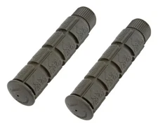 ALTALINE 120MM LONG BLOCK STYLE BICYCLE PVC TRACK GRIPS BLACK.