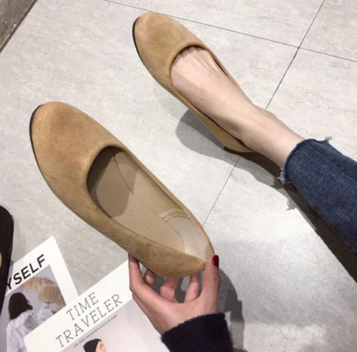 Womens Casual Round Toe Loafers Shallow Flat Comfort Shoes Oversize Slip On OL - Picture 6 of 21