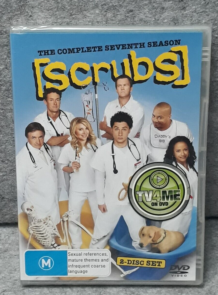 NEW: SCRUBS Season 7 Comedy TV Series DVD Set Region 4 PAL Free