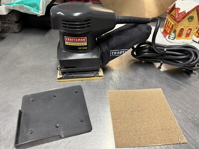 Craftsman Sears 1/4 Sheet Finishing Sander #27701 2 Amps Used Tested With Bag