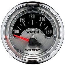 Autometer 1236 American Muscle 2-116 Water Temperature 100-250 Degree Autometer 1236 American Muscle 2-116 Water Temperature 100-250 Degree