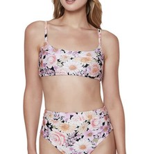 NWT Sanctuary Swimwear Bralette Petal Pusher Top Multi Size S
