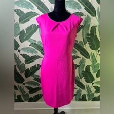 Merona Womens Bright Pink Barbiecore Pencil Dress Medium