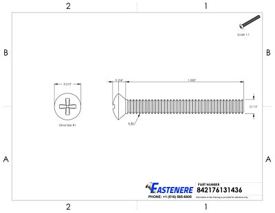 5/16-18 X 3/4" Phillips Oval Head Machine Screws Stainless Steel 18-8 Qty 500 - Foto 10