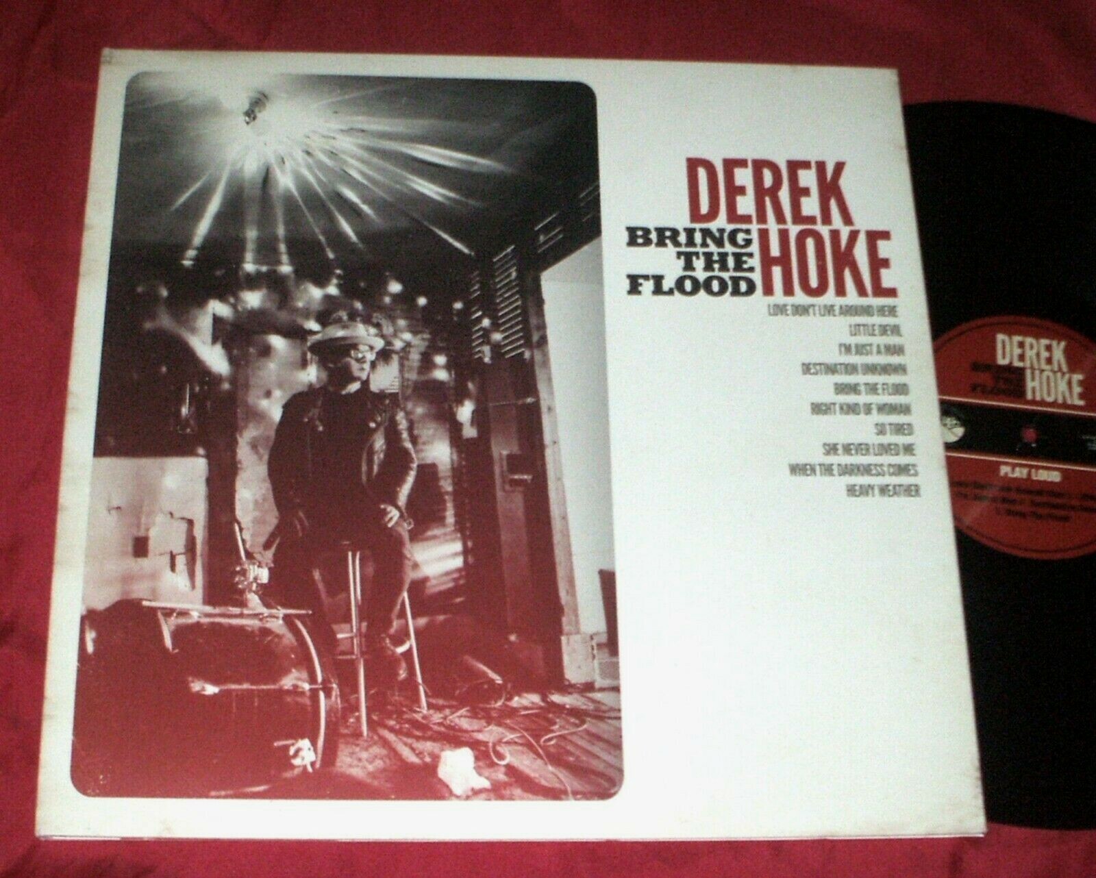 DEREK HOKE Bring the Flood LP OOP 2017 COUNTRY HONKY TONK NEAR MINT 180 GRAM