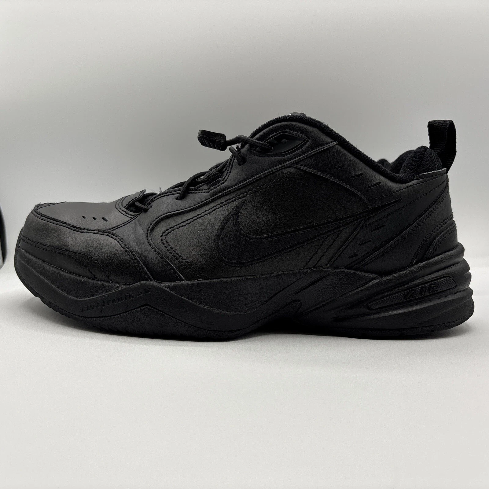 Scarpe da allenamento Nike Air Monarch IV da uomo taglia 8 5 triple nere 416335 001