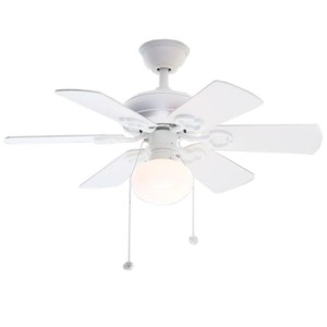 Hampton Bay Ceiling Fan Indoor White Minuet Iii 36 In Opal Glass