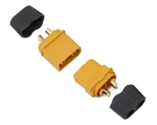 Samix XT60 Connectors w/Wire Covers (1 Male/1 Female) [SAMCXT60H-001]