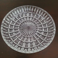Exquisite! Round Designer Clear Cut Dessert Snack Plates ** Set Of 5 **