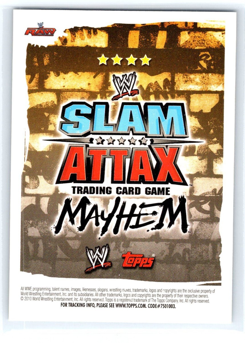 The Miz 2010 Topps Slam Attax WWE Mayhem: Champions Foil #NNO | eBay