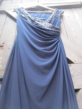 RALPH LAUREN NAVY BLUE DRESS WITH SEQUINS ( SIZE 4 )