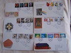 GB FIRST DAY COVERS (FDC) X 6 From 1987 With Card Inserts