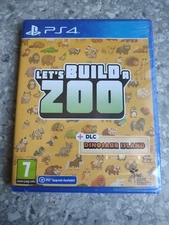 Let's Build a Zoo + Dinosaur Island DLC Sony playstation 4 ps4 PAL New
