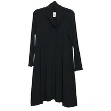 Workshop Republic Lagenlook Cowl Neck Swing Dress Womens Size M Minimalist Boho