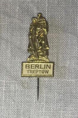 DDR: MfS: Begleitschutzabzeichen: Ehrenmal Treptow Berlin - gold / weiß (4)