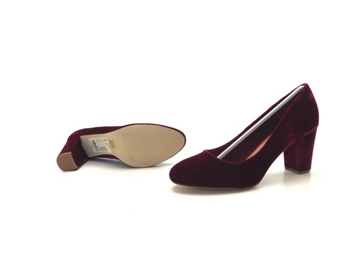 Bianco Damen Pumps Absatzschuh Stöckelschuhe Heels Weinrot Gr. 41 (UK 7) - Picture 2 of 8