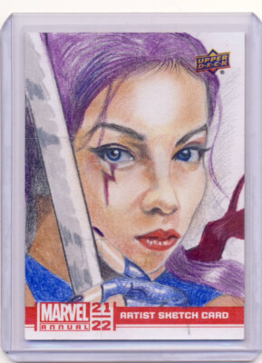 Upper Deck Marvel Annual 2021-22 SKetch Card Dye Psylocke