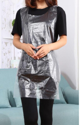 100 x Einweg Wasserdicht Schürze Kleid Polyethylen Erwachsene Kunststoff Schürzen Küche UK