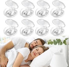 8X Silicone Anti Snore Nose Clip Magnetic Stop Snoring Apnea Aid Device Stoppe