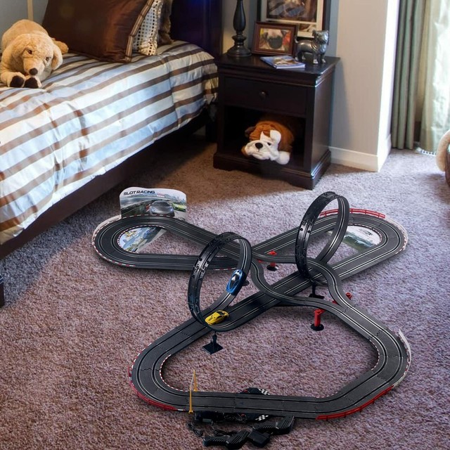 litehawk hot pursuit slot car track