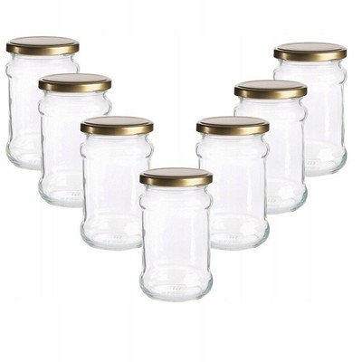 8x 315ml Einweckgläser mit Deckel Einmachgläser Vorratsgläser Marmeladengläser